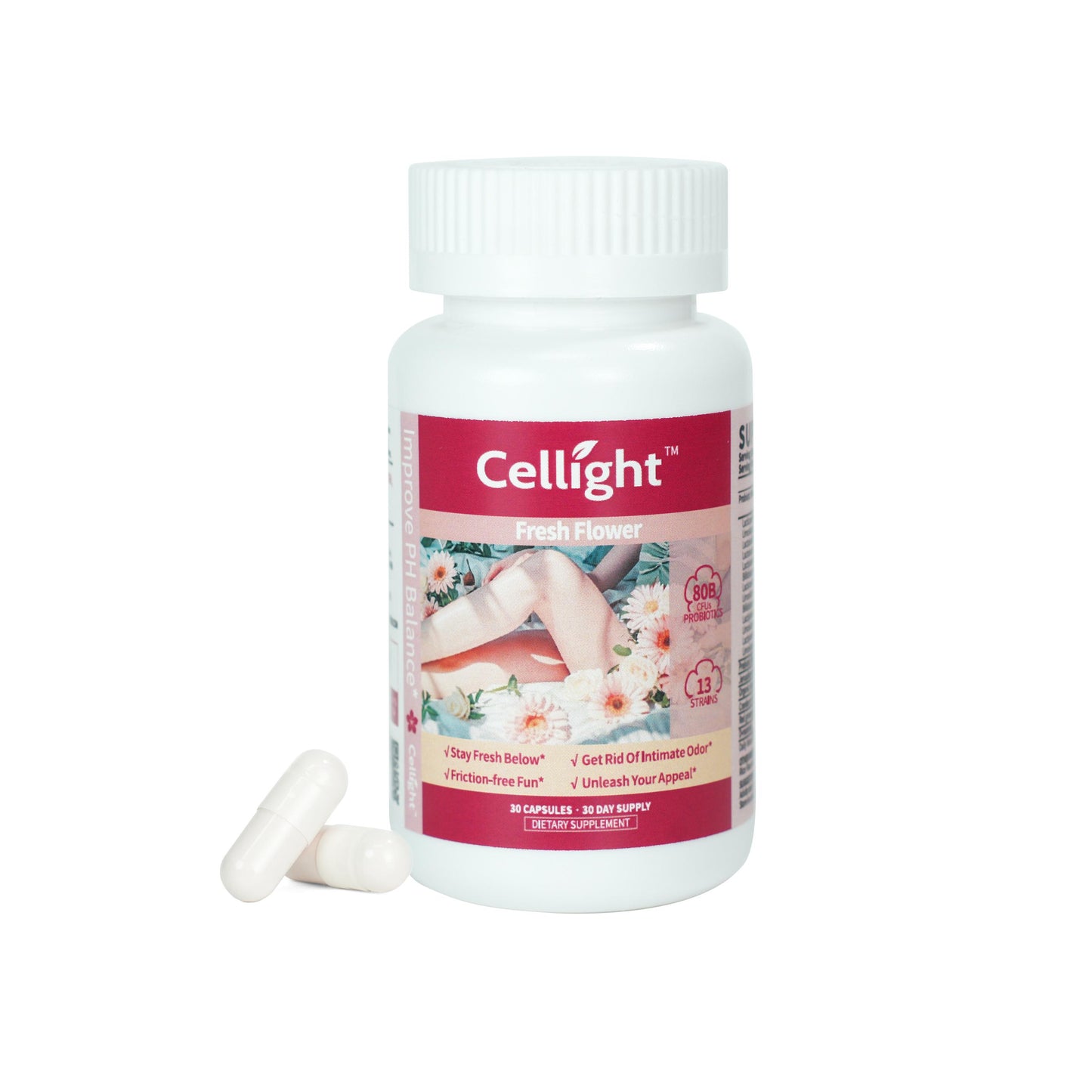Fresh Flower-Powerful Women's Probiotic, Fights Bacterial and Yeast Infections |Promote digestive health|Improves Odor and Flora